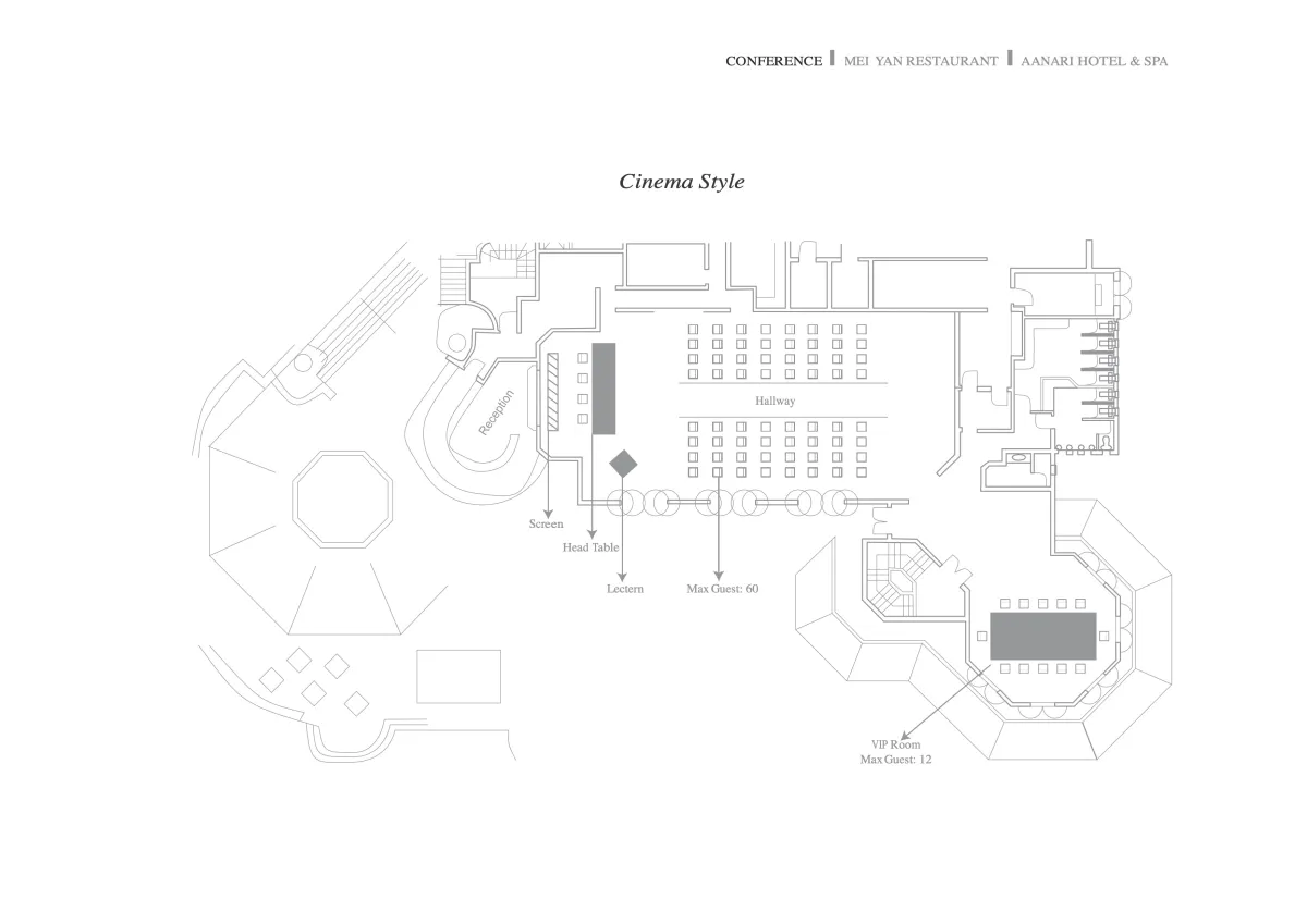 Cinéma floor plan