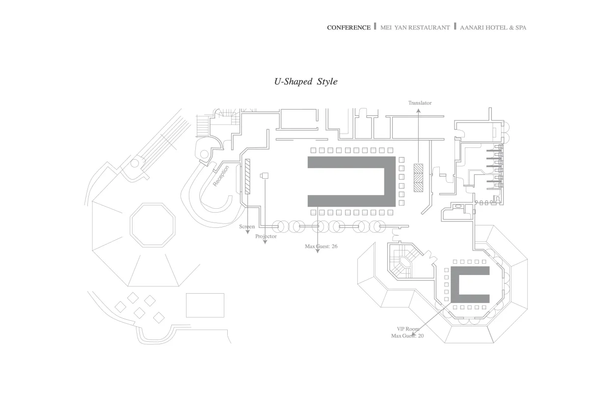 U floor plan